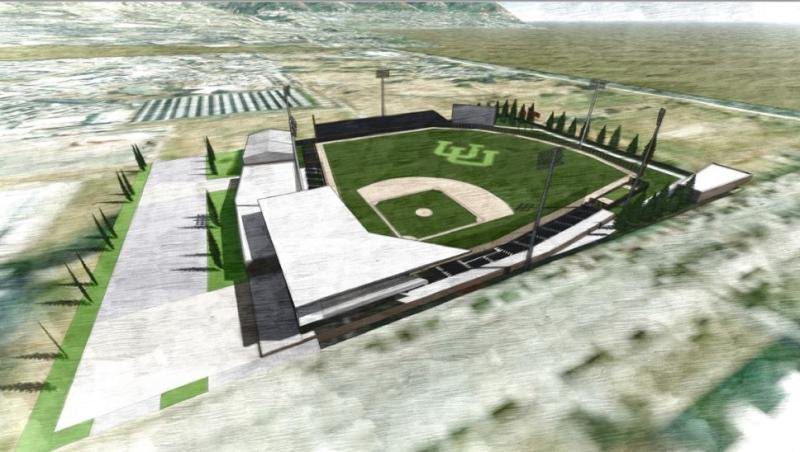 Baseball field computer rendering